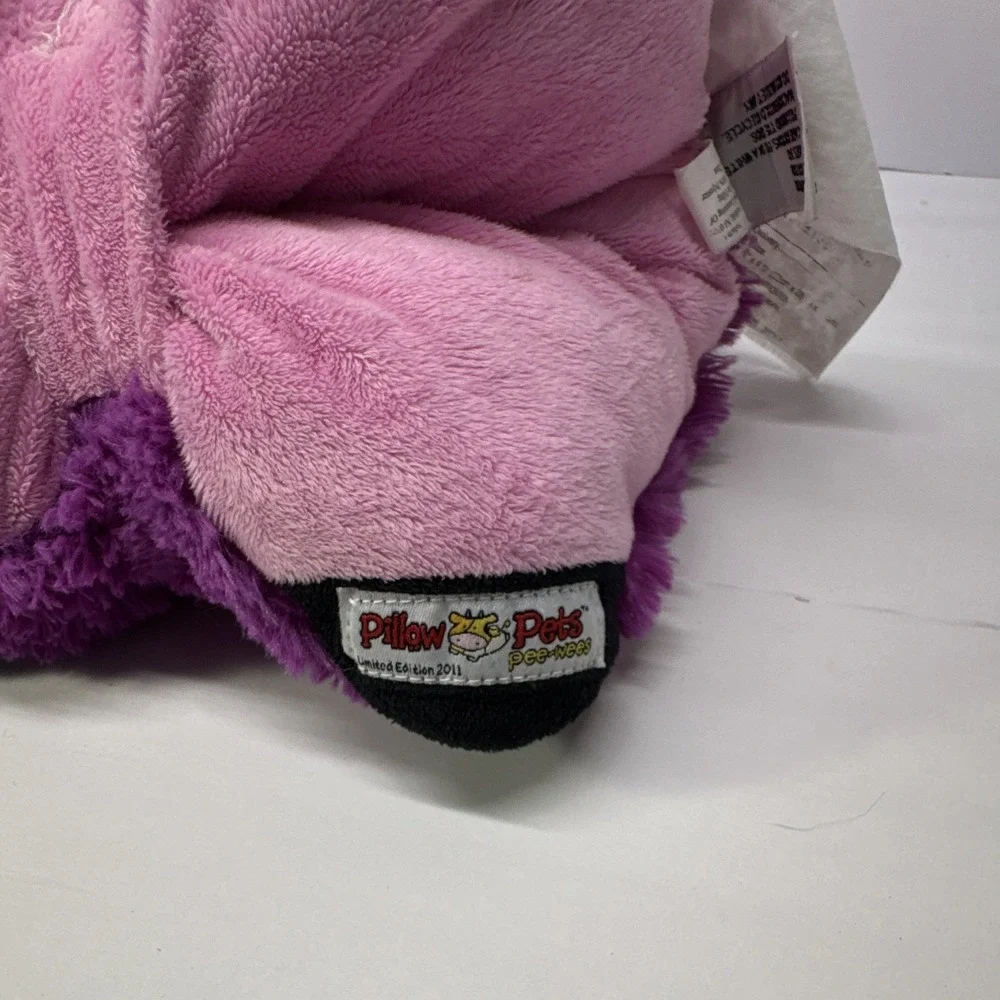 Pillow Pets Pee-Wee Purple Ladybug Spotted Plush Soft Throw Pillow